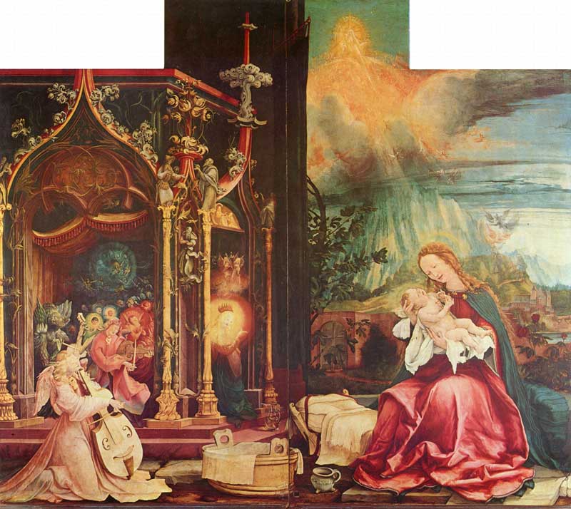 Beginen Mathis Gothart Nithart, genannt Grünewald: Ausschnitt vom Isenheimer Altar, 1512-1516