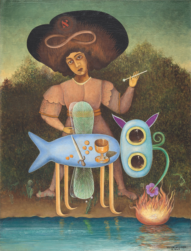 Surrealismus und Magie Victor Brauner, Der Surrealist, 1947© VG Bild-Kunst, Bonn 2022, Abbildung: Solomon R. Guggenheim Foundation, New York (Photo: David Heald)