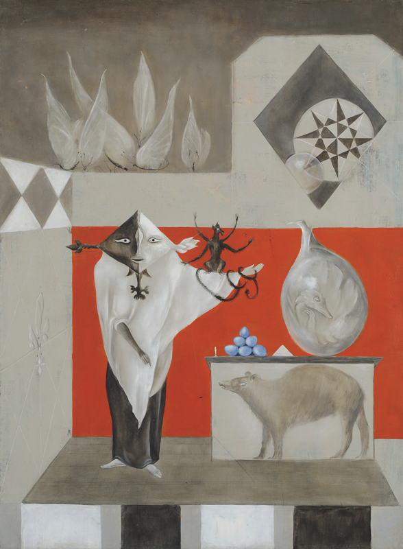 verzauberte Moderne Leonora Carrington, Der Nekromant, um 1950