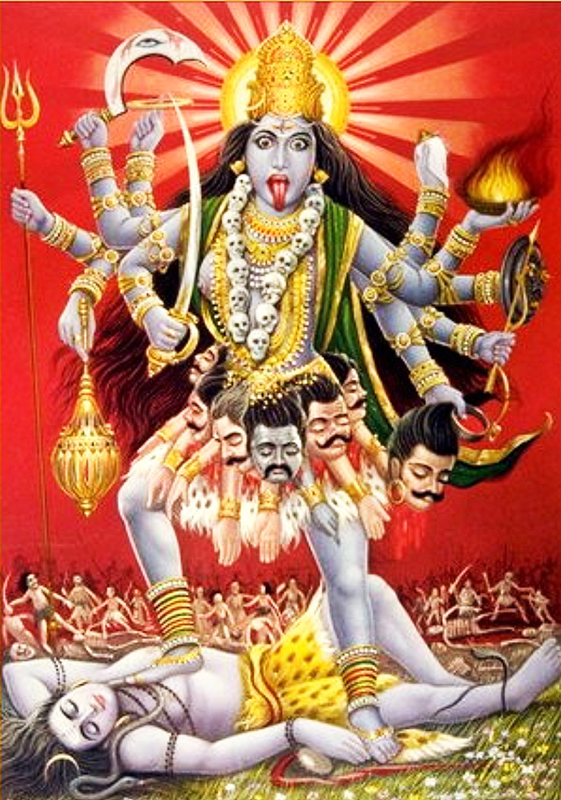 Kali, die Große Makrokosmische Kraft der Zeit und Transformation