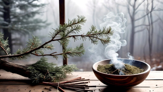 Bild zum Thema Räuchern und Rauhnächte zeigt eine Räucherschale